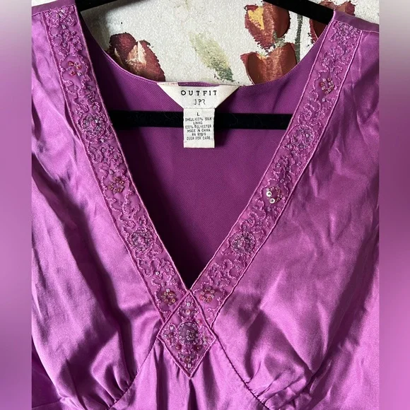 Vintage Silk Blouse - Picture 2 of 3